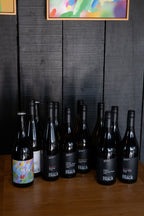 Selection of organic wines 