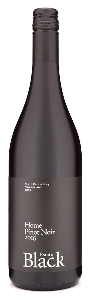 Black Estate Vineyard - North Canterbury | Home Pinot Noir 2016 2