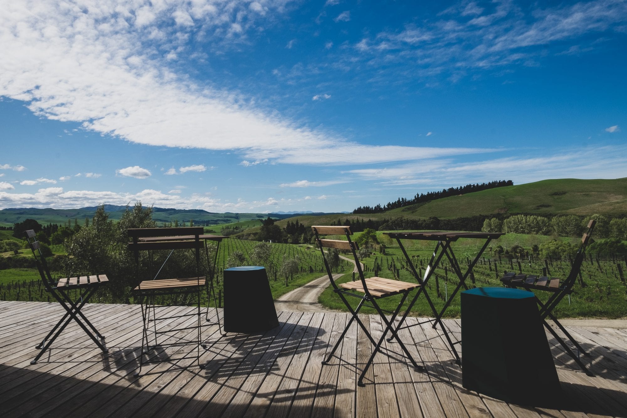 Black Estate Vineyard - North Canterbury | Netherwood Outside seating